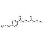 structure of CAS# 898757-51-2, Ethyl 5-(4-ethoxyphenyl)-5-oxopentanoate;ethyl 5-(4-ethoxyphenyl)-5-oxovalerate