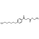 structure of CAS# 898757-87-4, Ethyl 4-[4-(hexyloxy)phenyl]-4-oxobutanoate;ethyl 4-(4-hexyloxyphenyl)-4-oxobutyrate