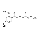 structure of CAS# 898758-15-1, Ethyl 5-(2,4-dimethoxyphenyl)-5-oxopentanoate;ethyl 5-(2,4-dimethoxyphenyl)-5-oxovalerate