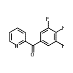 结构式 CAS# 898758-18-4, 2-吡啶基(3,4,5-三氟苯基)甲酮