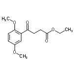 结构式 CAS# 898758-26-4, 乙基4-(2,5-二甲氧基苯基)-4-氧代丁酸酯