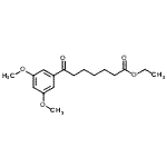 结构式 CAS# 898758-67-3, 乙基7-(3,5-二甲氧基苯基)-7-氧代庚酸酯