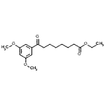 结构式 CAS# 898758-69-5, 乙基8-(3,5-二甲氧基苯基)-8-氧代辛酸酯