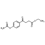 结构式 CAS# 898758-83-3, 乙基4-(4-乙酰氧基苯基)-4-氧代丁酸酯