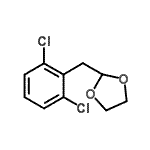 结构式 CAS# 898759-17-6, 2-(2,6-二氯苄基)-1,3-二氧戊环