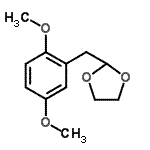 结构式 CAS# 898759-24-5, 2-(2,5-二甲氧基苄基)-1,3-二氧戊环