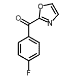 结构式 CAS# 898759-71-2, (4-氟苯基)(1,3-恶唑-2-基)甲酮
