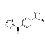 结构式 CAS# 898759-99-4, (4-异丙基苯基)(1,3-恶唑-2-基)甲酮