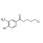 结构式 CAS# 898760-94-6, 1-(4-溴-3-甲基苯基)-5-氯-1-戊酮