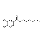 structure of CAS# 898761-02-9, 7-Chloro-1-(3,4-dichlorophenyl)-1-heptanone;7-chloro-1-(3,4-dichlorophenyl)-1-oxoheptane