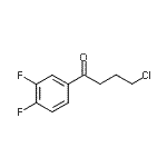 结构式 CAS# 898761-48-3, 4-氯-1-(3,4-二氟苯基)-1-丁酮