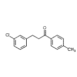 结构式 CAS# 898762-17-9, 3-(3-氯苯基)-1-(4-甲基苯基)-1-丙酮