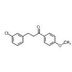 structure of CAS# 898762-26-0, 3-(3-Chlorophenyl)-1-(4-methoxyphenyl)-1-propanone;3-(3-chlorophenyl)-4'-methoxypropiophenone