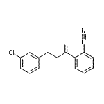 结构式 CAS# 898762-29-3, 2-[3-(3-氯苯基)丙酰]苯甲腈