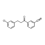 structure of CAS# 898762-32-8, 3-[3-(3-Chlorophenyl)propanoyl]benzonitrile;3-(3-chlorophenyl)-3'-cyanopropiophenone