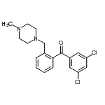 structure of CAS# 898762-42-0, (3,5-Dichlorophenyl){2-[(4-methyl-1-piperazinyl)methyl]phenyl}methanone;3,5-dichloro-2'-(4-methylpiperazinomethyl) benzophenone
