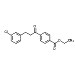 结构式 CAS# 898762-44-2, 乙基4-[3-(3-氯苯基)丙酰]苯甲酸酯