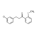 结构式 CAS# 898762-47-5, 3-(3-氯苯基)-1-[2-(甲硫基)苯基]-1-丙酮