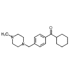 structure of CAS# 898763-54-7, Cyclohexyl{4-[(4-methyl-1-piperazinyl)methyl]phenyl}methanone;cyclohexyl 4-(4-methylpiperazinomethyl)phenyl ketone