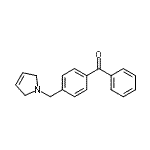 structure of CAS# 898763-69-4, [4-(2,5-Dihydro-1H-pyrrol-1-ylmethyl)phenyl](phenyl)methanone;4-(3-pyrrolinomethyl)benzophenone