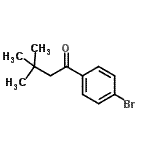 structure of CAS# 898764-38-0, 1-(4-Bromophenyl)-3,3-dimethyl-1-butanone;4'-Bromo-3,3-dimethylbutyrophenone