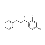 structure of CAS# 898764-54-0, 1-(4-Bromo-2-fluorophenyl)-3-phenyl-1-propanone;4'-Bromo-2'-fluoro-3-phenylpropiophenone