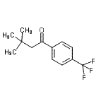 structure of CAS# 898764-76-6, 3,3-Dimethyl-1-[4-(trifluoromethyl)phenyl]-1-butanone;3,3-Dimethyl-4'-trifluoromethylbutyrophenone