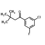 CAS 登录号：898764-80-2， 1-(3-氯-5-氟苯基)-3,3-二甲基-1-丁酮