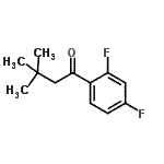 结构式 CAS# 898764-94-8, 1-(2,4-二氟苯基)-3,3-二甲基-1-丁酮
