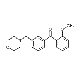 结构式 CAS# 898765-05-4, (2-甲氧基苯基)[3-(4-吗啉基甲基)苯基]甲酮