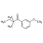 结构式 CAS# 898765-06-5, 1-(3-甲氧基苯基)-2,2-二甲基-1-丁酮