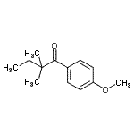 结构式 CAS# 898765-08-7, 1-(4-甲氧基苯基)-2,2-二甲基-1-丁酮