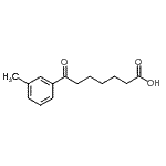 结构式 CAS# 898765-39-4, 7-(3-甲基苯基)-7-氧代庚酸