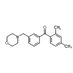 结构式 CAS# 898765-56-5, (2,4-二甲基苯基)[3-(4-吗啉基甲基)苯基]甲酮