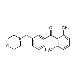structure of CAS# 898765-62-3, (2,6-Dimethylphenyl)[3-(4-morpholinylmethyl)phenyl]methanone;2,6-dimethyl-3'-morpholinomethyl benzophenone