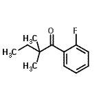 structure of CAS# 898765-76-9, 1-(2-Fluorophenyl)-2,2-dimethyl-1-butanone;2,2-dimethyl-2'-fluorobutyrophenone