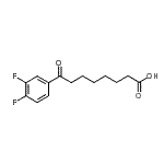 结构式 CAS# 898765-81-6, 8-(3,4-二氟苯基)-8-氧代辛酸