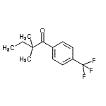 structure of CAS# 898765-82-7, 2,2-Dimethyl-1-[4-(trifluoromethyl)phenyl]-1-butanone;2,2-dimethyl-4'-trifluoromethylbutyrophenone
