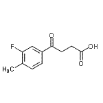 结构式 CAS# 898765-91-8, 4-(3-氟-4-甲基苯基)-4-氧代丁酸