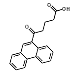 结构式 CAS# 898766-03-5, 5-氧代-5-(9-菲基)戊酸