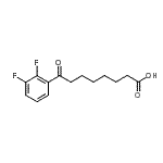 结构式 CAS# 898766-22-8, 8-(2,3-二氟苯基)-8-氧代辛酸