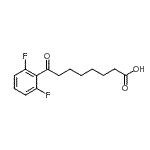 结构式 CAS# 898766-52-4, 8-(2,6-二氟苯基)-8-氧代辛酸