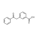 structure of CAS# 898766-97-7, 3-(2-Oxo-2-phenylethyl)benzoic acid;3-(2-Oxo-2-phenylethyl)benzoic acid