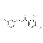 structure of CAS# 898767-08-3, 1-(2,4-Dimethylphenyl)-3-(3-fluorophenyl)-1-propanone;2',4'-dimethyl-3-(3-fluorophenyl)propiophenone