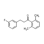 structure of CAS# 898767-14-1, 1-(2,6-Dimethylphenyl)-3-(3-fluorophenyl)-1-propanone;2',6'-dimethyl-3-(3-fluorophenyl)propiophenone