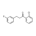 结构式 CAS# 898767-32-3, 1-(2-氯苯基)-3-(3-氟苯基)-1-丙酮