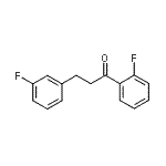 structure of CAS# 898767-35-6, 1-(2-Fluorophenyl)-3-(3-fluorophenyl)-1-propanone;2'-Fluoro-3-(3-fluorophenyl)propiophenone