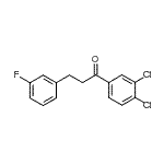 结构式 CAS# 898767-63-0, 1-(3,4-二氯苯基)-3-(3-氟苯基)-1-丙酮