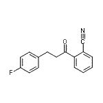 structure of CAS# 898767-96-9, 2-[3-(4-Fluorophenyl)propanoyl]benzonitrile;2'-cyano-3-(4-fluorophenyl)propiophenone