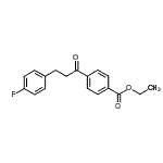 structure of CAS# 898768-05-3, Ethyl 4-[3-(4-fluorophenyl)propanoyl]benzoate;4'-carboethoxy-3-(4-fluorophenyl)propiophenone